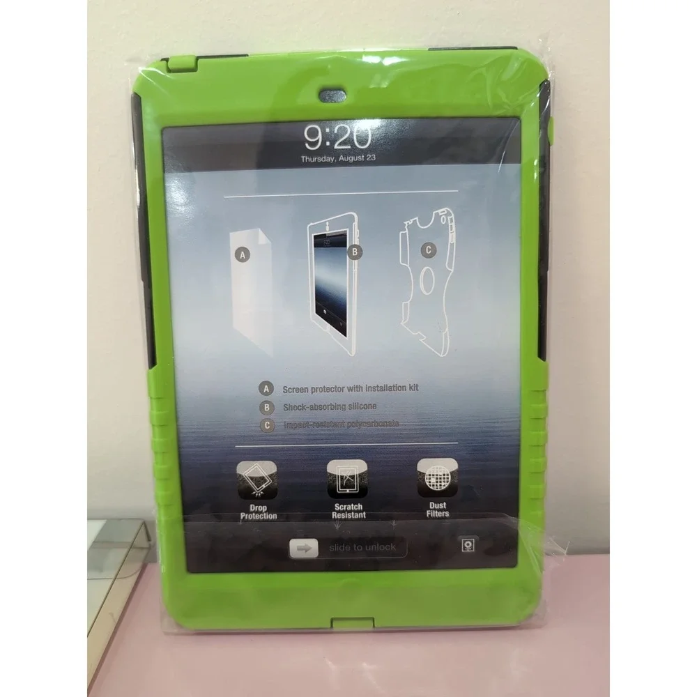 NEW Targus SafePort Rugged Case for iPad Mini (Green) 7.9 Screen 1st Generation‎
